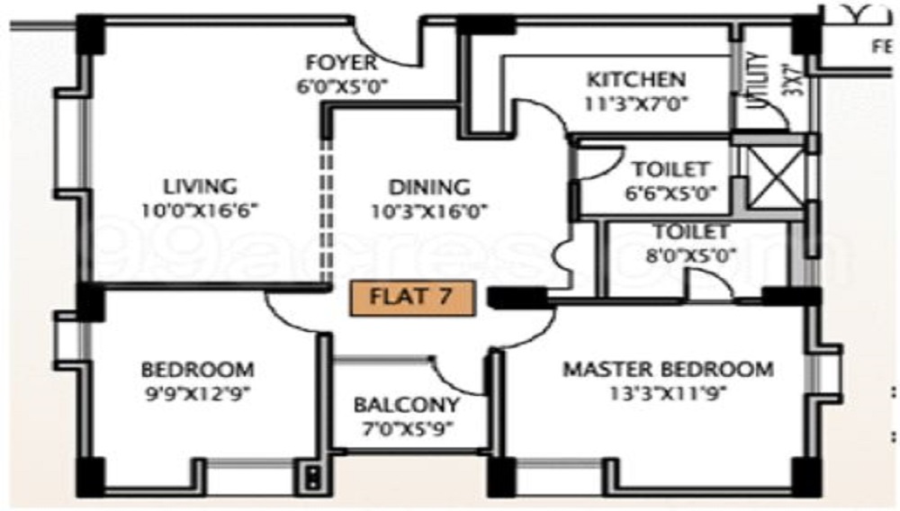 L And T Serene County Floor Plan