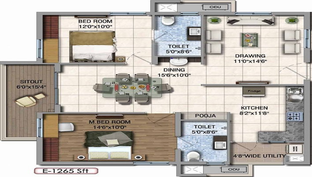 Aparna HillPark Silver Oaks Floor Plan