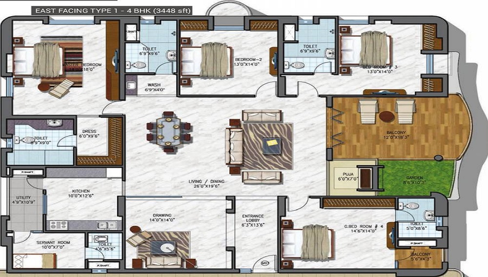 NCC Gardenia Floor Plan