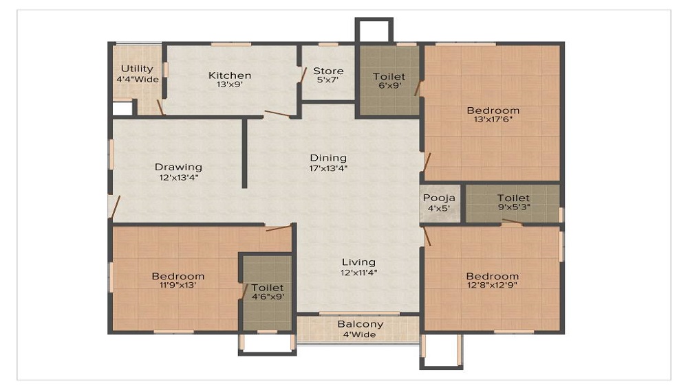Aparna Aura Floor Plan