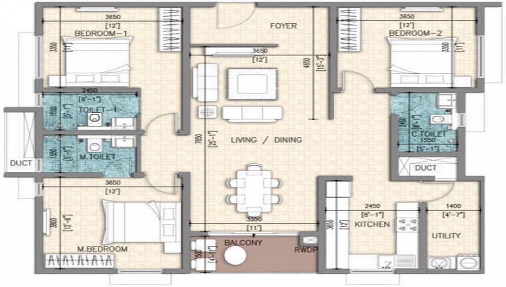 BSCPL Bollineni Bion Floor Plan