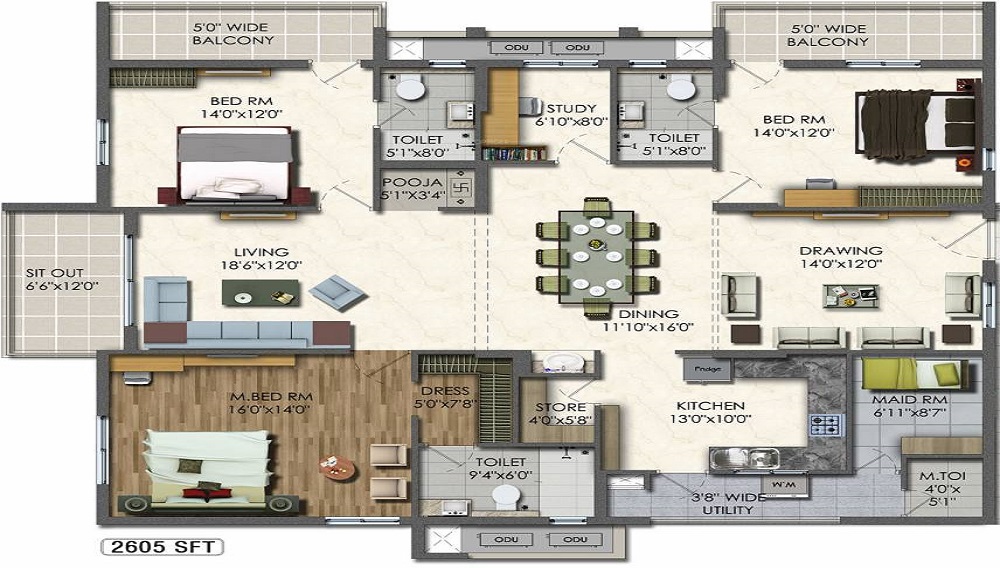 Aparna Westside Floor Plan