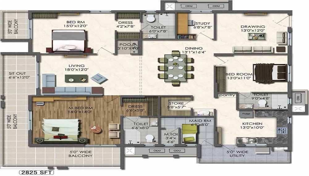 Aparna Westside Floor Plan
