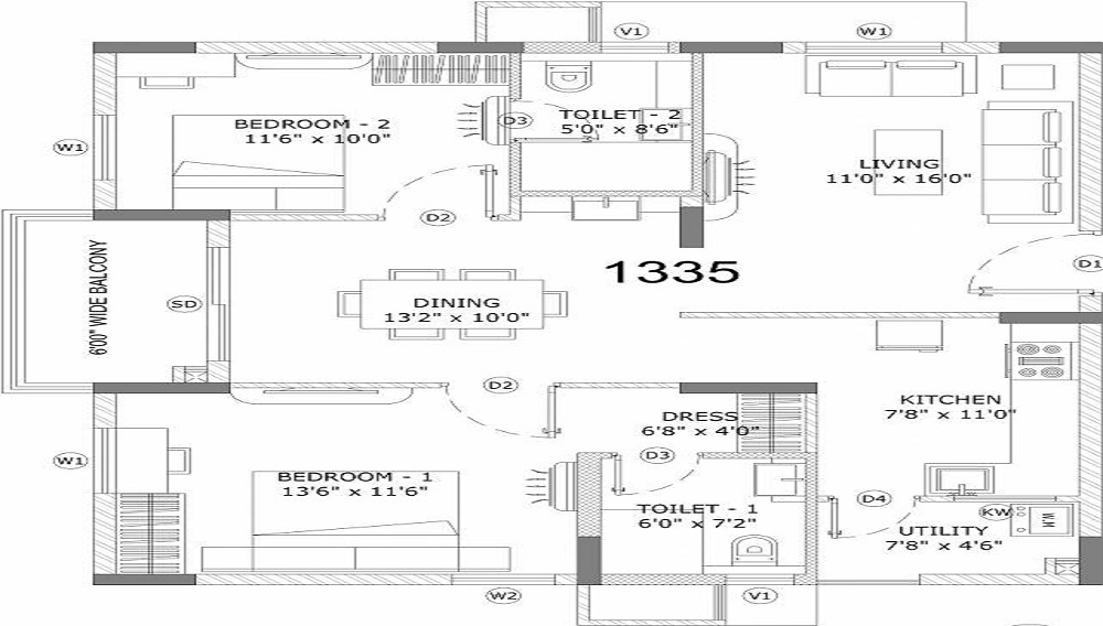 Ashoka Lake Side Floor Plan