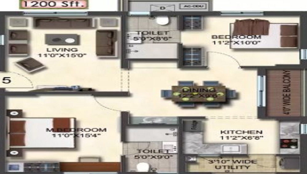 Bricks Skywoods Floor Plan