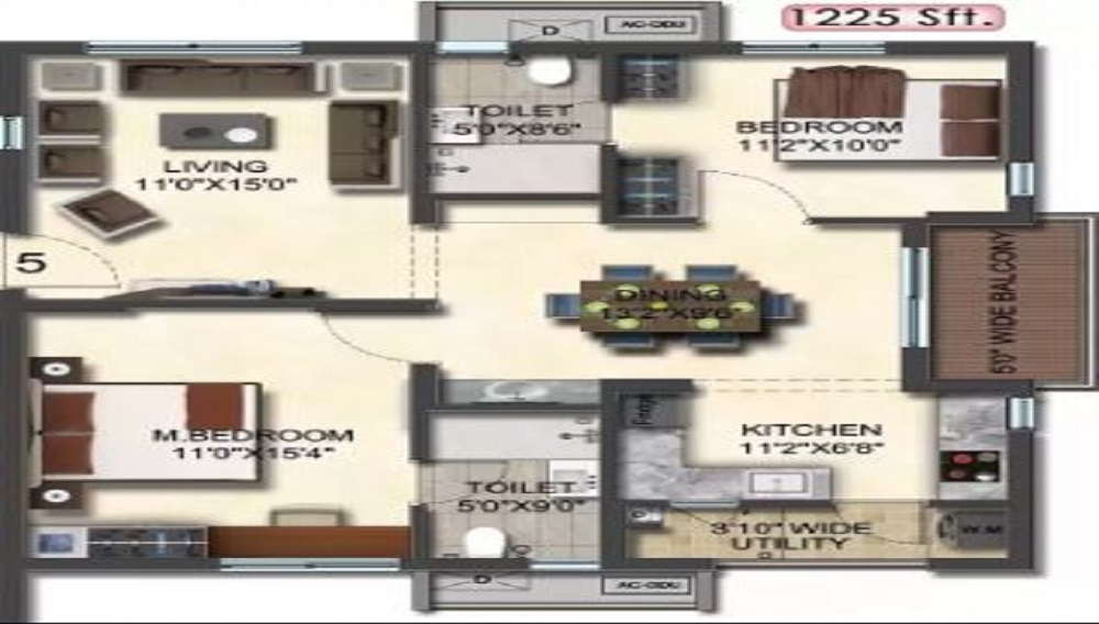 Bricks Skywoods Floor Plan