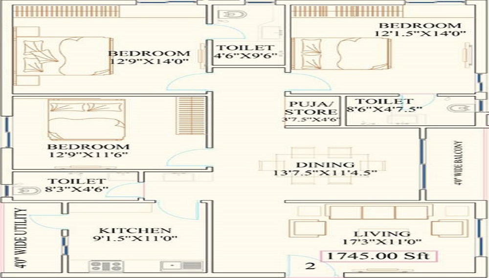 Subishi Gowthami Floor Plan