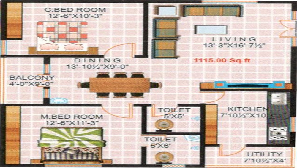 Mokshagna Royale Ville Floor Plan
