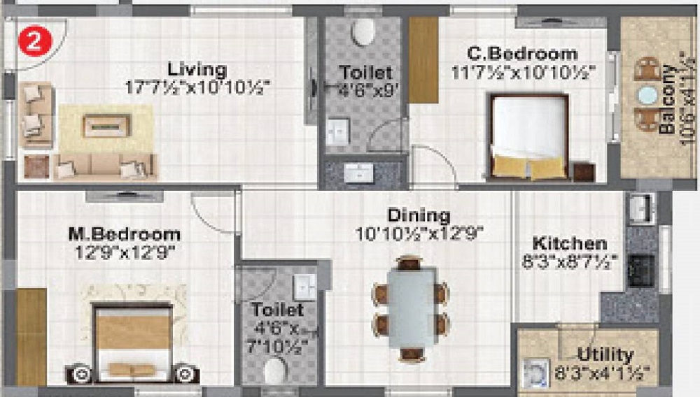 Concrete Vivanta Floor Plan