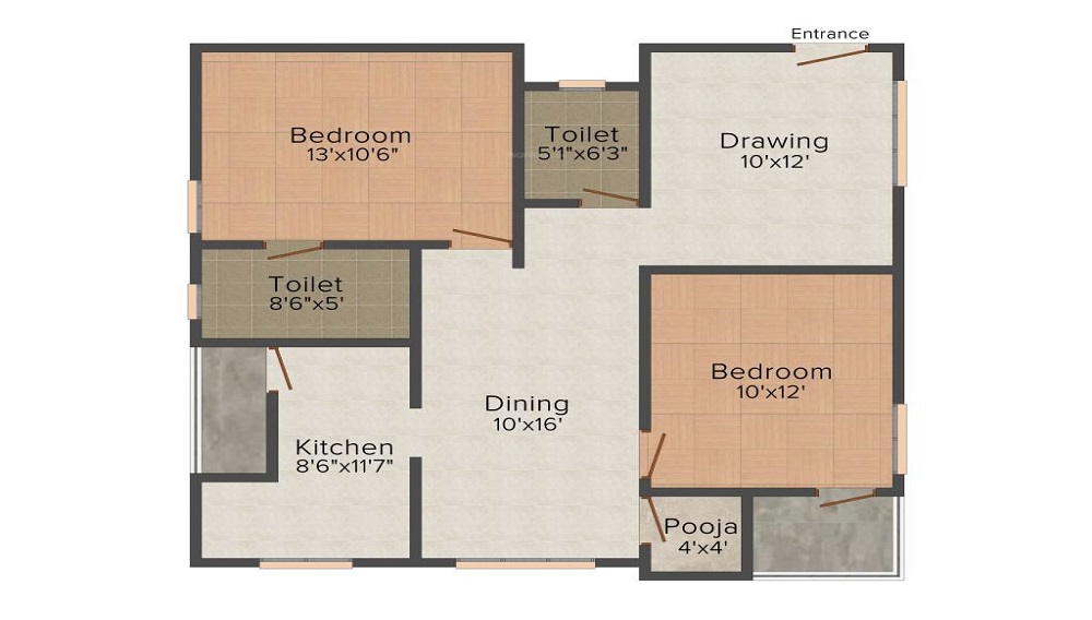 Transcon Lakshmi Narasimha Residency Floor Plan