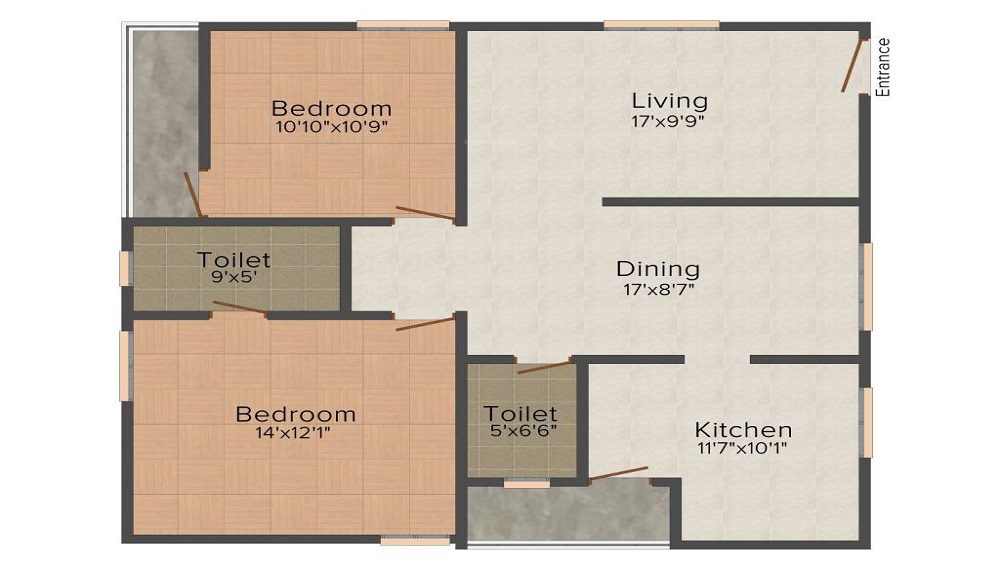 Transcon Lakshmi Narasimha Residency Floor Plan
