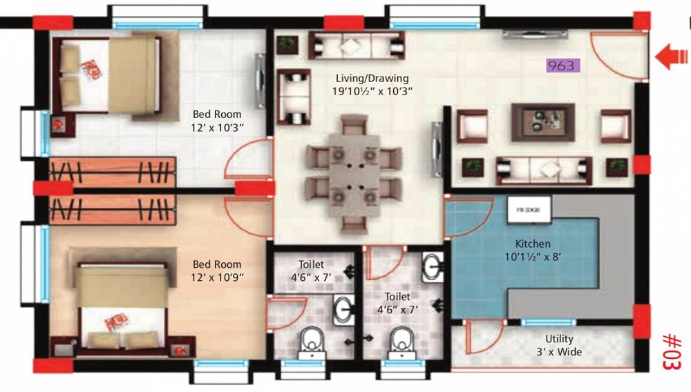 Hivision Serene Floor Plan