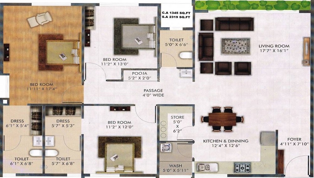 Raj Punya Bhoomi Floor Plan