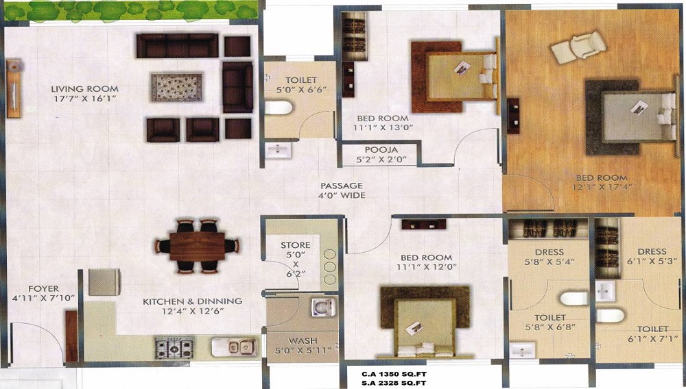 Raj Punya Bhoomi Floor Plan