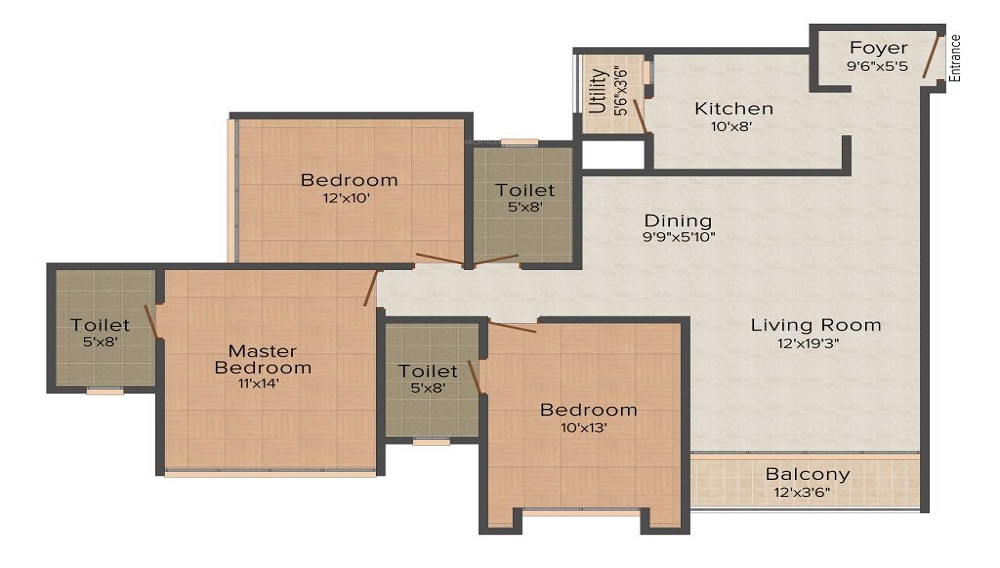 Western Sankheshwara Heights Floor Plan