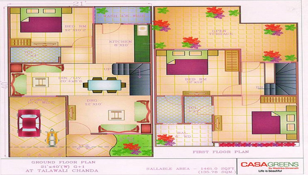 Matrika Casa Greens Villas Floor Plan