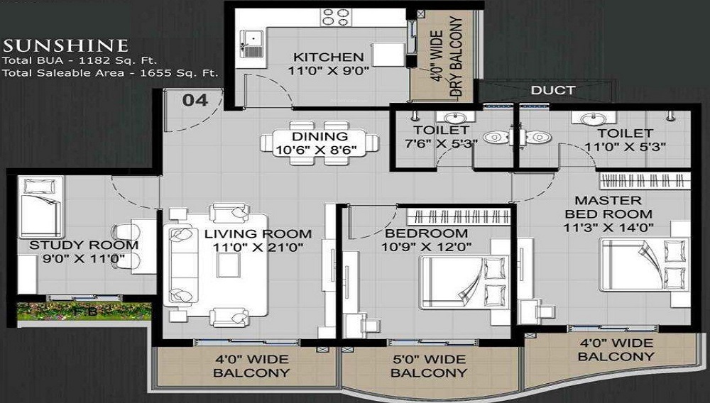 Chugh Grande Exotica Floor Plan