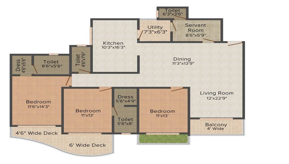 Chugh Grande Exotica Floor Plan