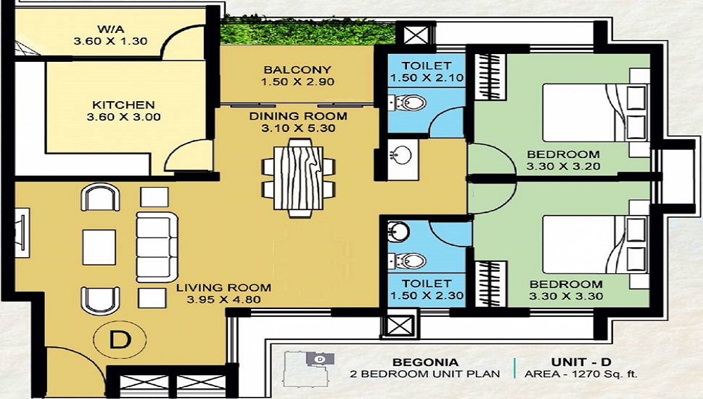 Veegaland Petunia And Begonia Floor Plan