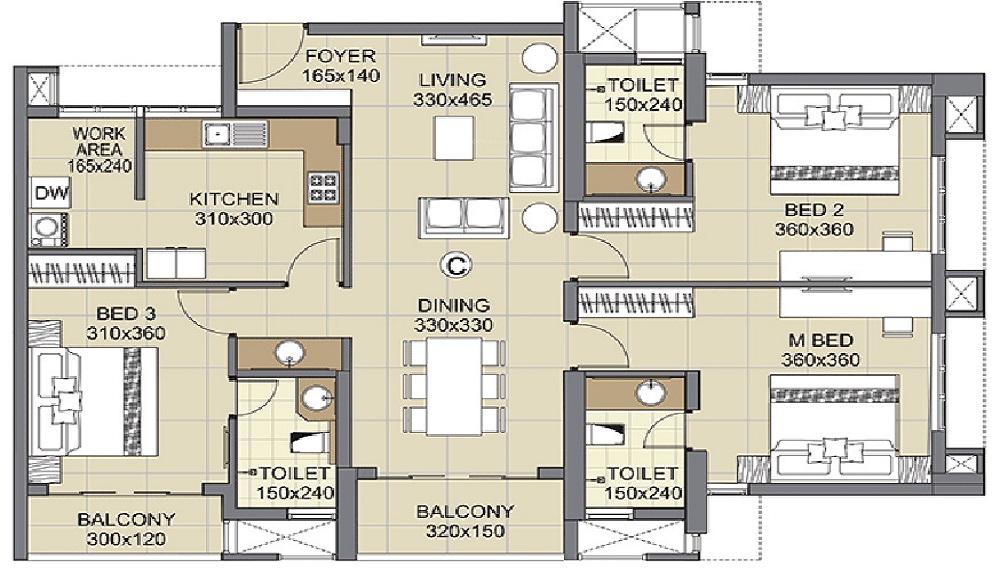 Skyline 24 Carat Floor Plan
