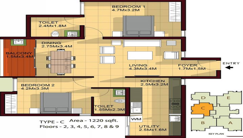 Classic Vintage Floor Plan