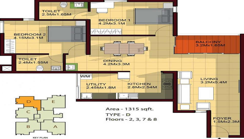 Classic Vintage Floor Plan