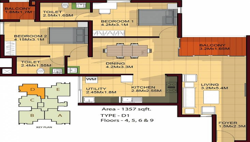 Classic Vintage Floor Plan