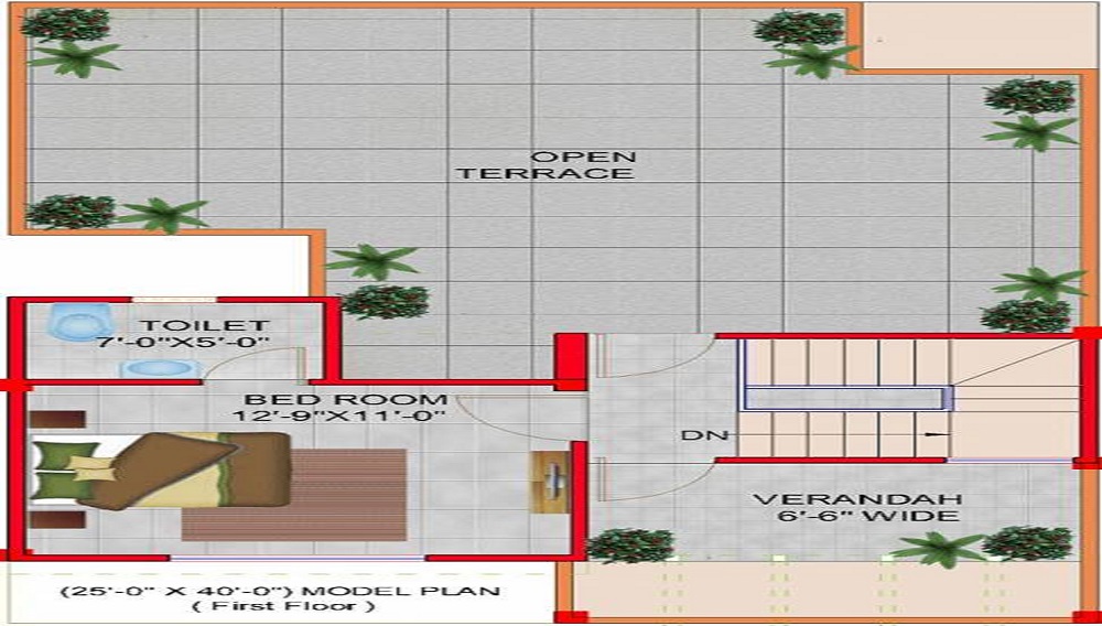 Surya Row House Floor Plan