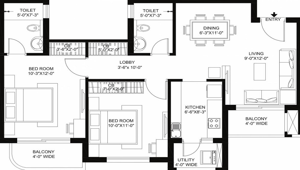 Radhey Casa Green Exotica Floor Plan