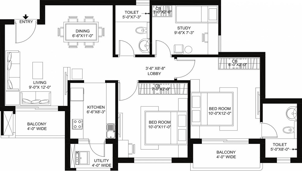 Radhey Casa Green Exotica Floor Plan