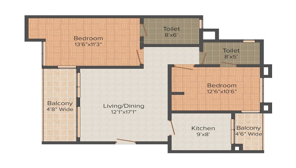 Radhey Casa Greens Floor Plan