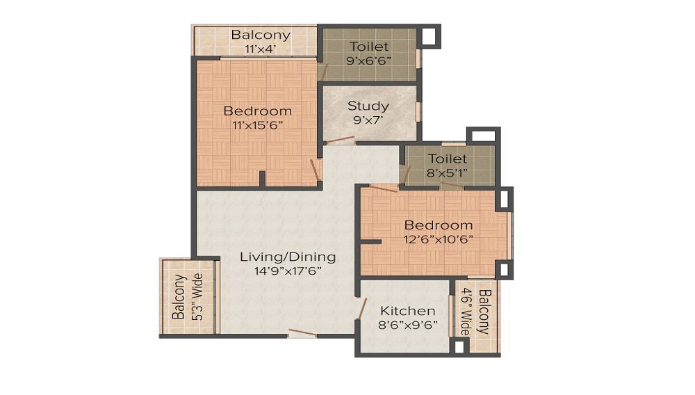 Radhey Casa Greens Floor Plan