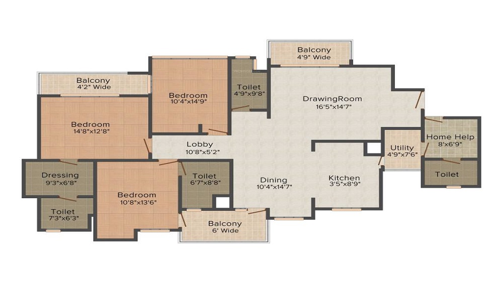Tulsiani Golf View Floor Plan