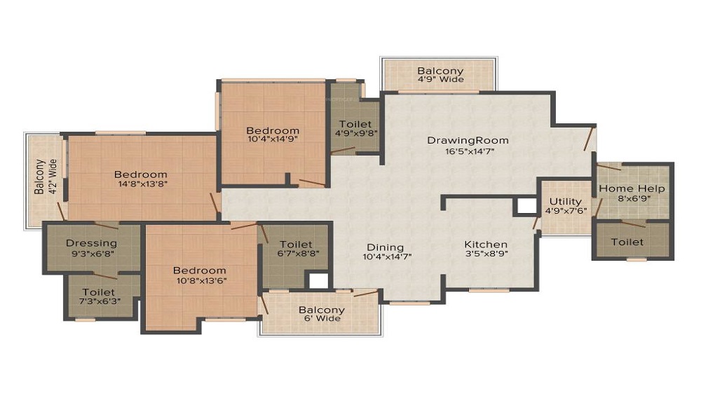 Tulsiani Golf View Floor Plan