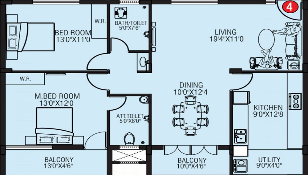 White Stone Galaxy Floor Plan
