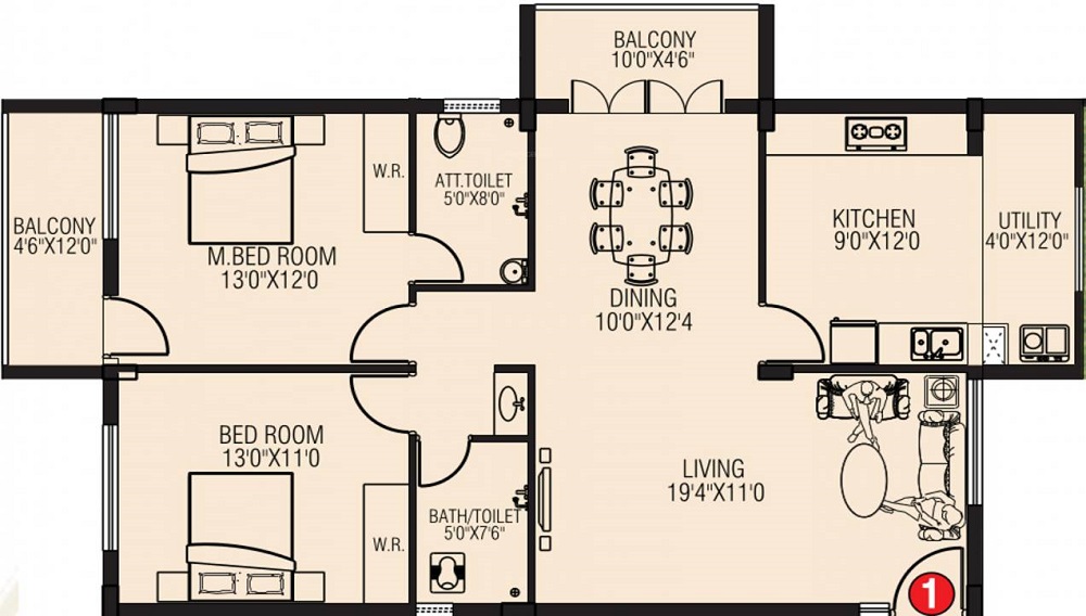 White Stone Galaxy Floor Plan