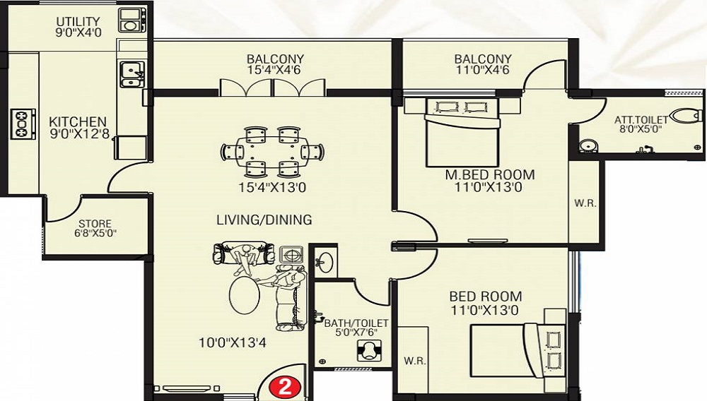 White Stone Galaxy Floor Plan