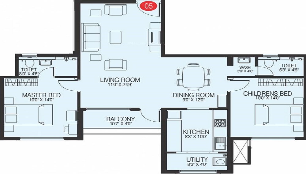Bharath Aashraya Floor Plan