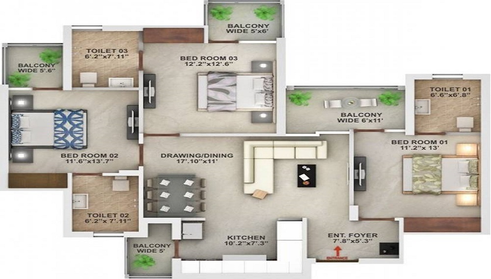 Vera Prestige Towers Floor Plan