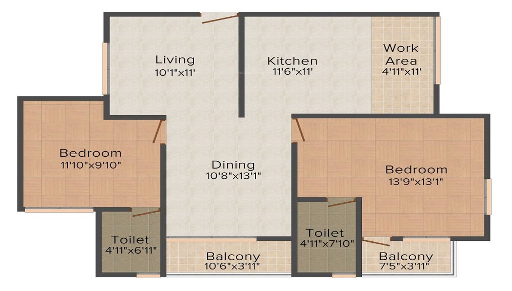 Oceanus Sunshine Floor Plan