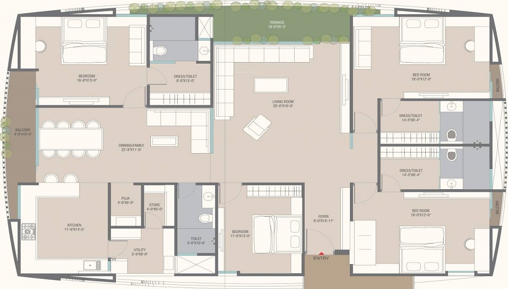 Raama Eternia Floor Plan