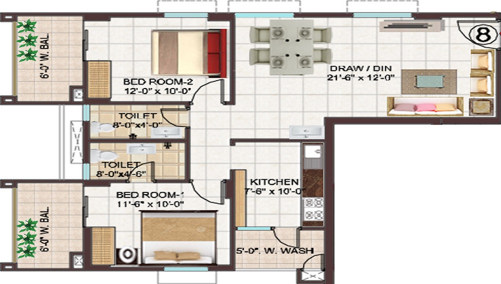 Manjeera Monarch Floor Plan
