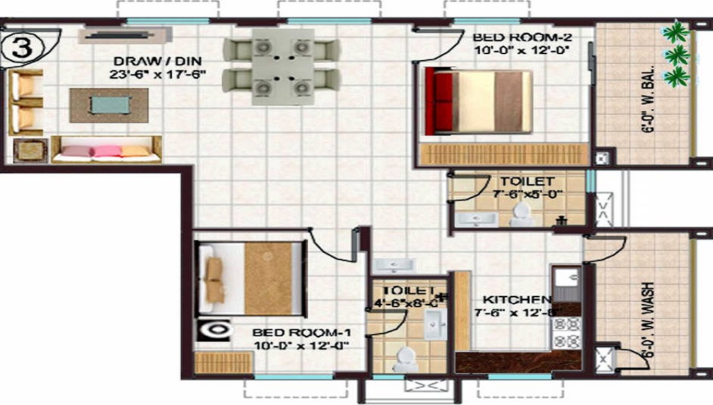 Manjeera Monarch Floor Plan