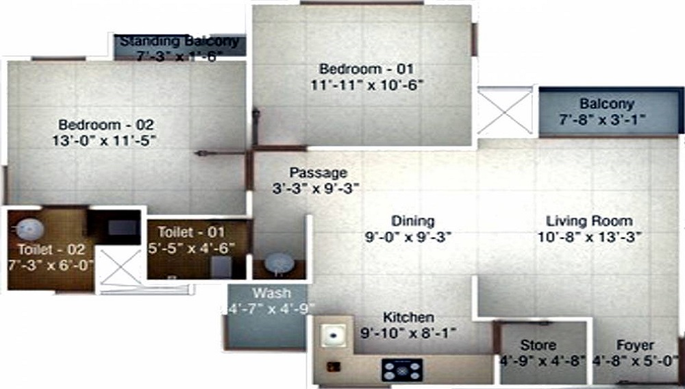 Pratham Bluets Floor Plan