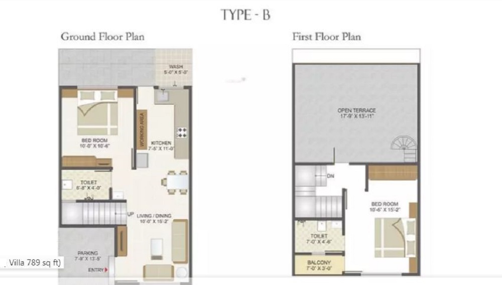 1BHK+1T 562/sqft-carpet Sqft Apartment For Sale In Akshar Vintage In Ratanpur Floor Plan