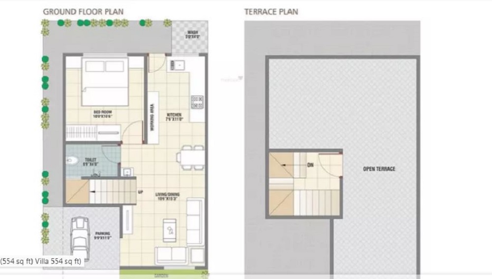 Akshar City Villas Floor Plan