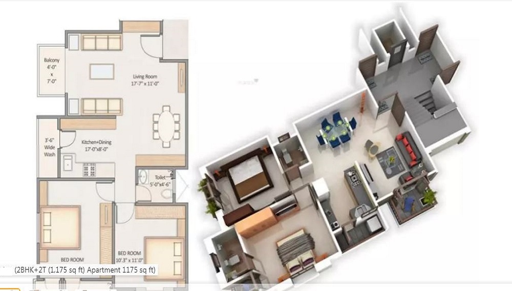 Earth Pancham Heights Floor Plan