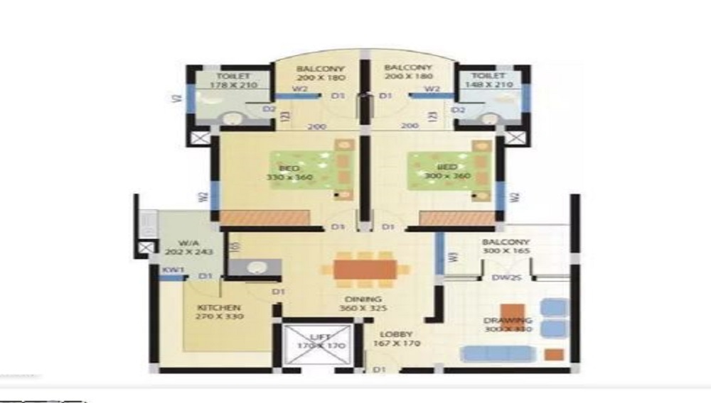 Heera Green Court Floor Plan
