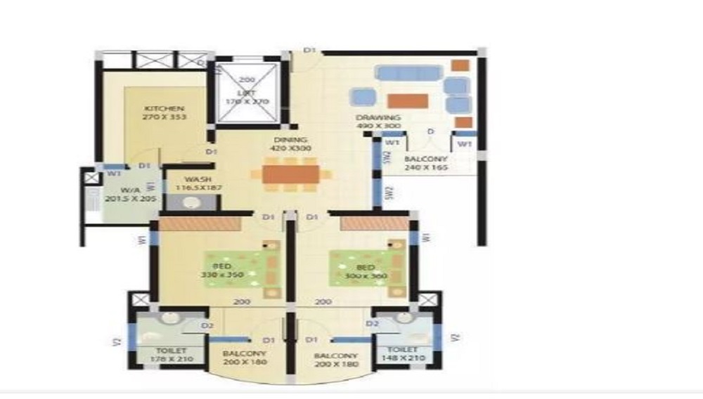 Heera Green Court Floor Plan