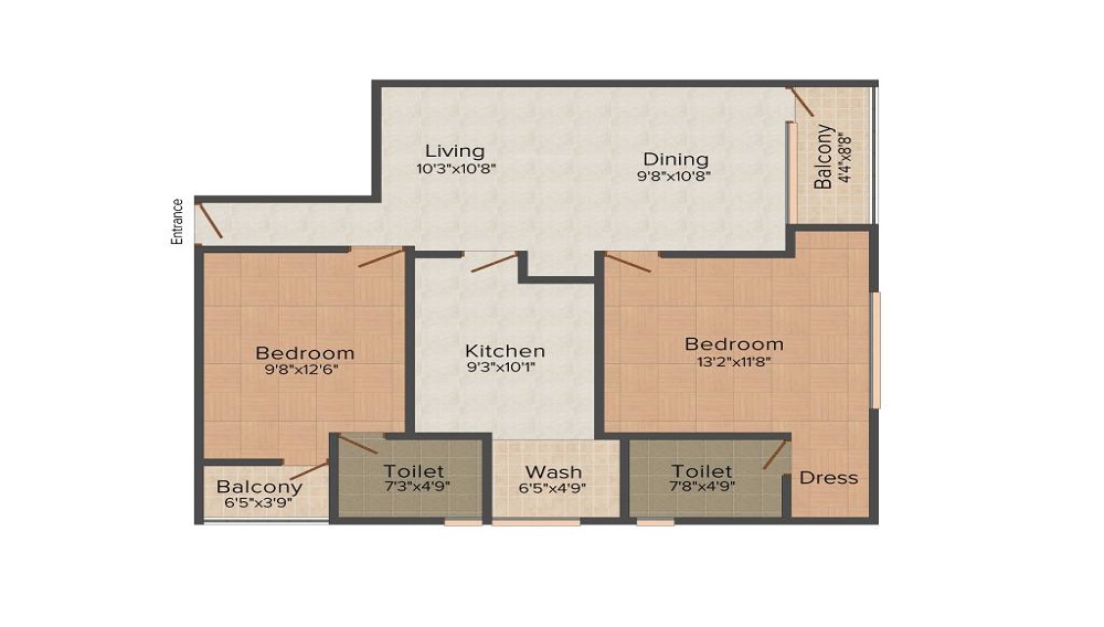 Heera Swiss Town Floor Plan